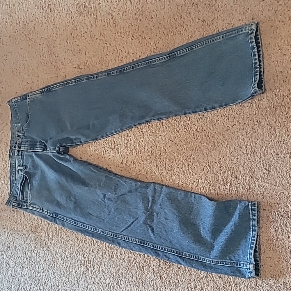 Wrangler Light Blue Denim Jeans 33x34 Rugged Wear